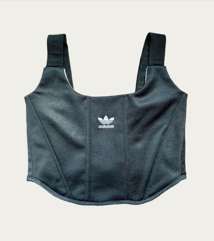 adidas Originals Branded Corset Top Black